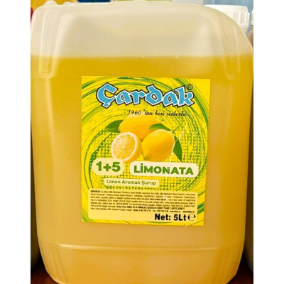 çardak konsantre meyve aromalı içecek 1+5 limonata 5 lt 2 adet
