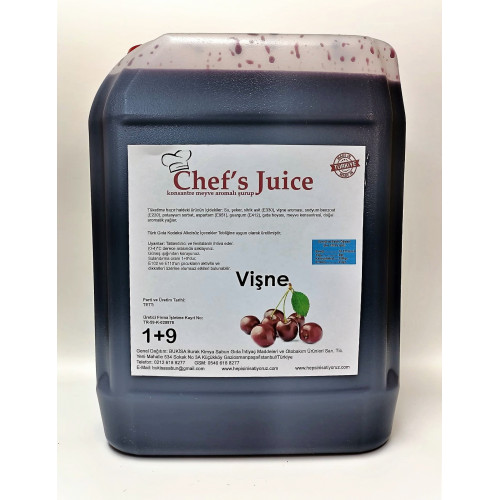 Chef's Juice Konsantre Meyve Aromalı İçecek 1+9 VİŞNE 5 lt