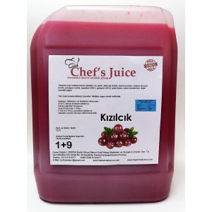 Chef's Juice Konsantre Meyve Aromalı İçecek 1+9 KIZILCIK 5 lt