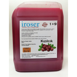 İROSER  Konsantre Meyve Aromalı Şurup 1+9 KIZILCIK 5 LT