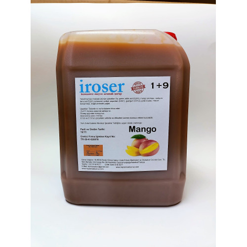 İROSER Konsantre Meyve Aromalı Şurup 1+9 MANGO 5 lt