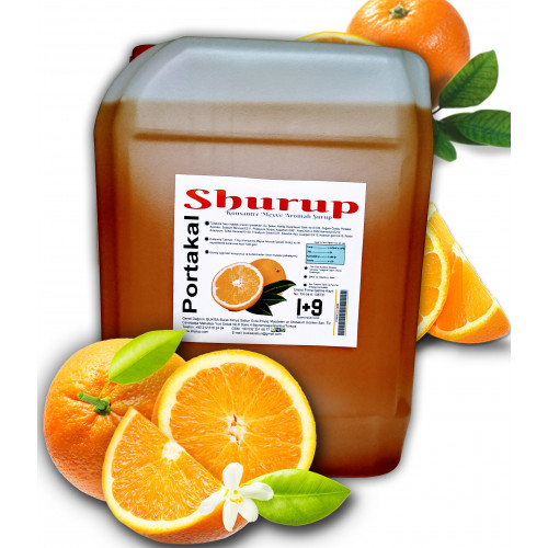 shurup's konsantre meyve aromalı içecek 5,7 kg portakal 1+9