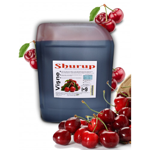 shurup's konsantre meyve aromalı içecek 5,7 kg vişne 1+9