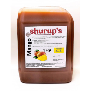 Shurup Konsantre Meyve Aromalı İçecek  5 lt Mango  1+9