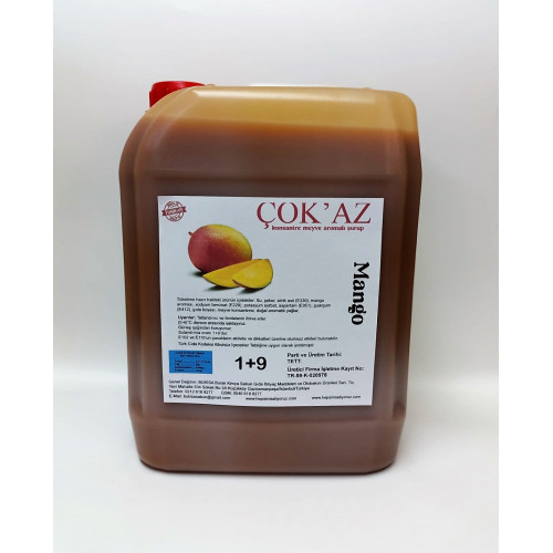 Çok'az Konsantre Meyve Aromalı Şurup 1+9 MANGO 5 lt