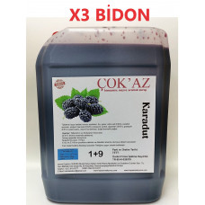 Çok'az Konsantre Meyve Aromalı Şurup 1+9 KARADUT 5 LT X 3 BİDON